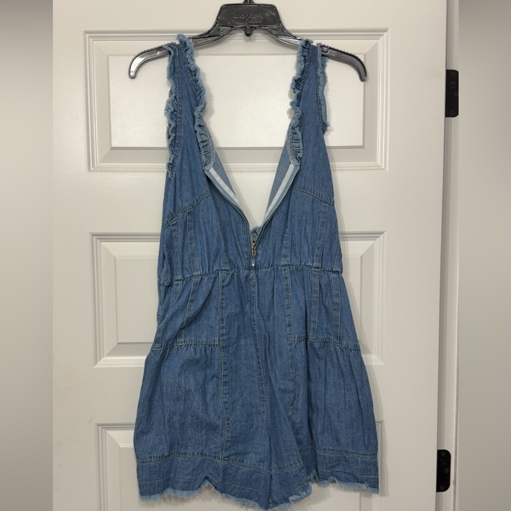 Denim Sleeveless Romper